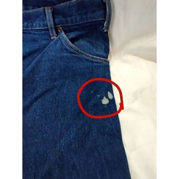 Dickies Men's Size 42x32 Relaxed Fit Denim Dark Wash Work Jeans - Picture 3 of 6